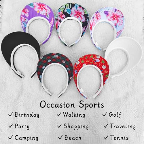Image of 3 Pack Sports Sun Visor Hat Women Men Adjustable Clip On Visors Outdoor Golf Beach Cap