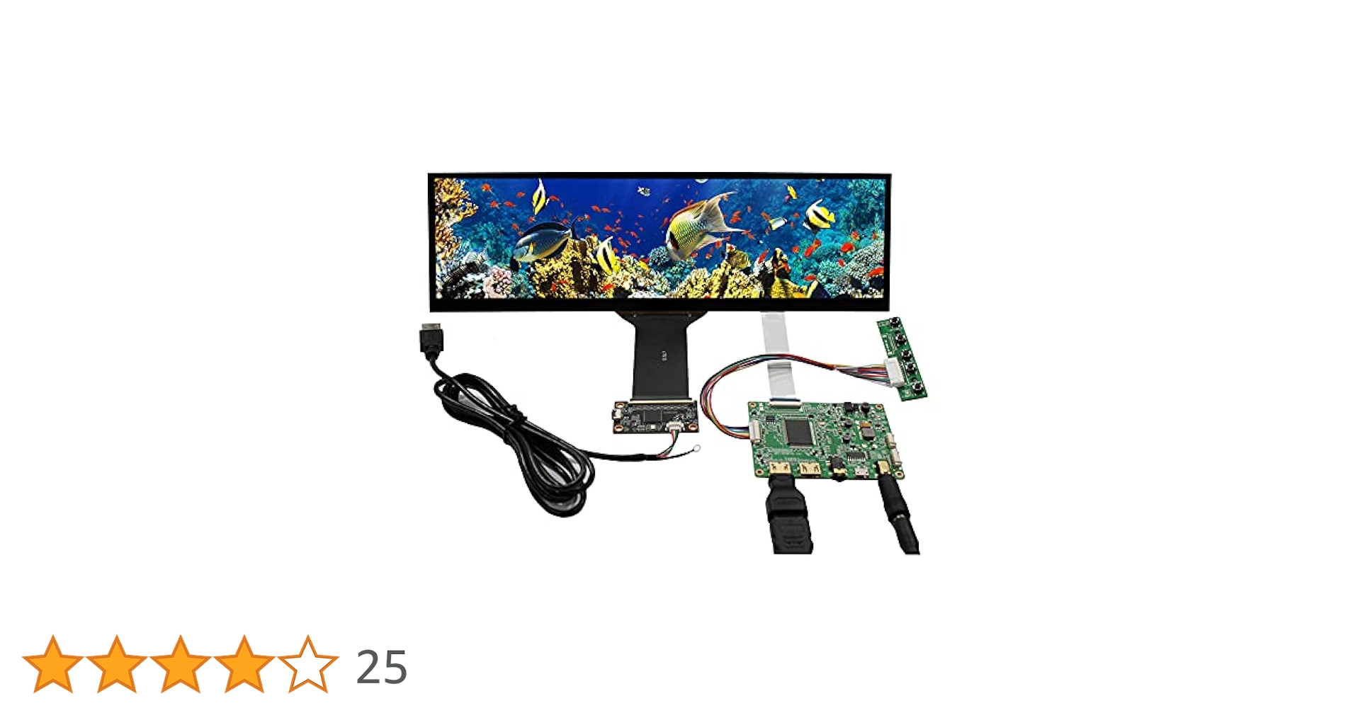 Amazon.co.jp: VSDISPLAY 12.6インチ 細長液晶 解像度 1920x515