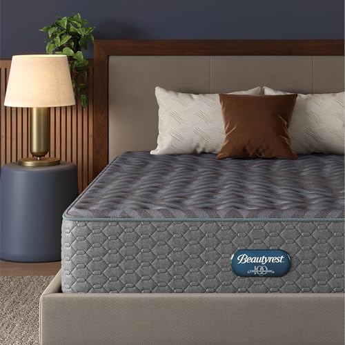 Image of Beautyrest Days End Medium 14 inch Mattress, Gray - Queen - Cooling Tech, Supportive Durable Pocketed Coils, Pressure Relief, Motion Separation, 100 Night Sleep Trial and 10 Year Warranty