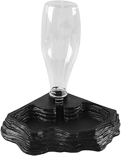 Bebedero automático para Reptiles, Tortugas y lagartos, Color Negro, 400 ml, Botella de plástico Duro, Varios Niveles, Estilo Roca, Cuenco Antideslizante.