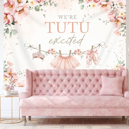 Fondo Fotográfico Baby Shower Tutu Rosa 7x5ft miniatura 5