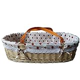 GOUO@ Baby Moses Basket Cesta Portátil De Mimbre Cuna De Be