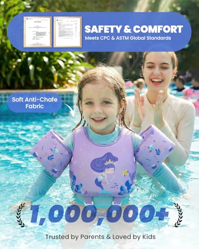 Image of Gogokids Puddle Float Jumper 24-66 Pounds, Toddler Swim Vest Kids Floaties