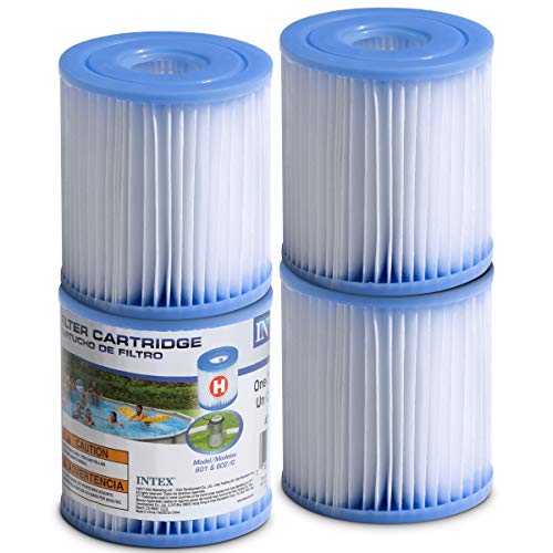 SEWANTA Pool Filter Cartridges - [Set of 4] Intex Cartridge Filter Type H for Intex Pool Filter Pumps - Bundled with (2)