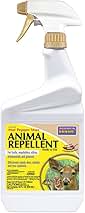 Bonide Hot Pepper Wax Animal Repellent, 32 oz Ready-to-Use Spray for Deer, Squirrels, Rabbits in Lawn & Garden