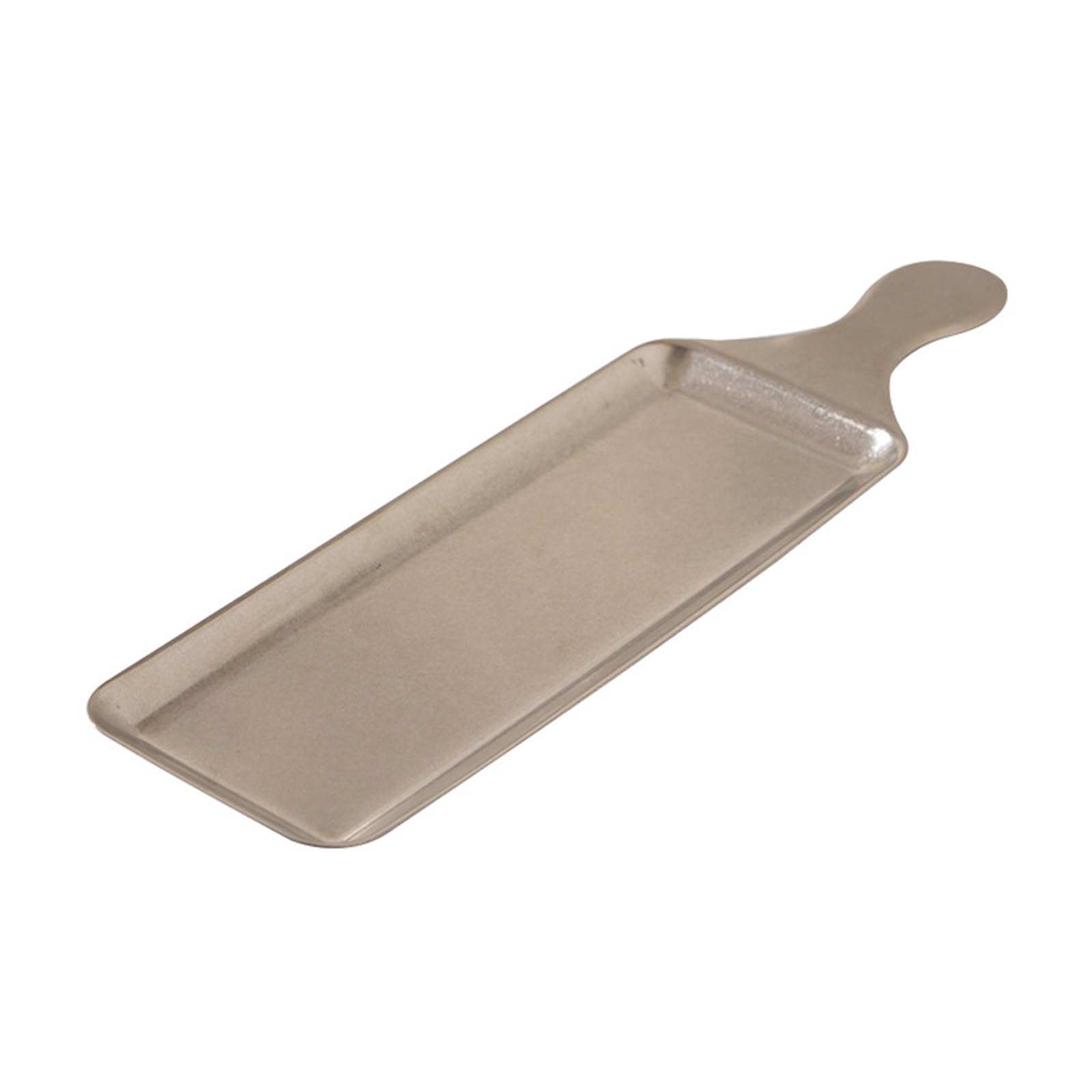 Xjdzineq Stainless Steel Plates Steak Plate Rectangular Camping Plates Party Dishware Metal for Kitchens and Dining Tables Metal Tableware