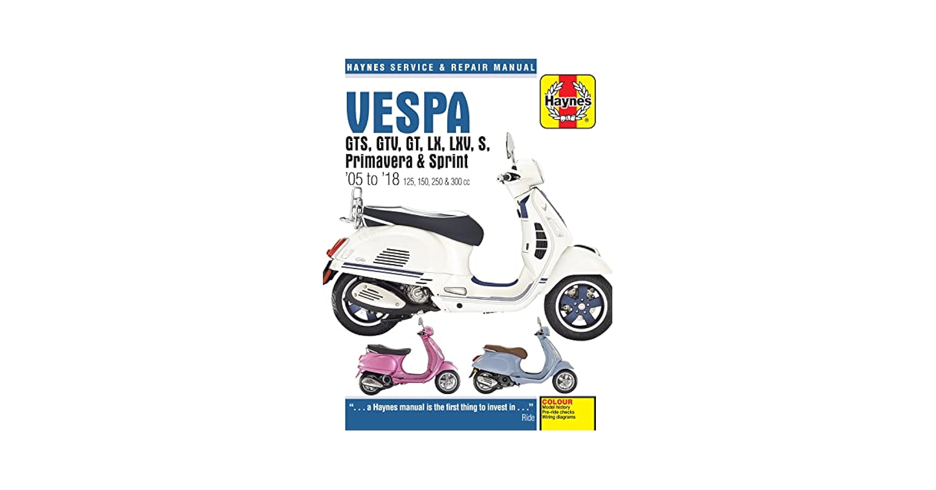 【サードストリート】vespa scooter Haynes Vespa Scooter Service & Repair Manuals - Maintenance Manuals