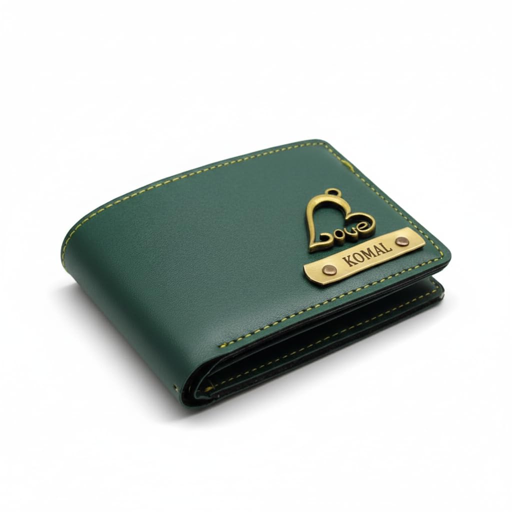 Customized Wallet for Men | Personalized Vegan Leather Wallet with Name & Charm | Engraved Men’s Purse | Unique Gift for Men-image-43