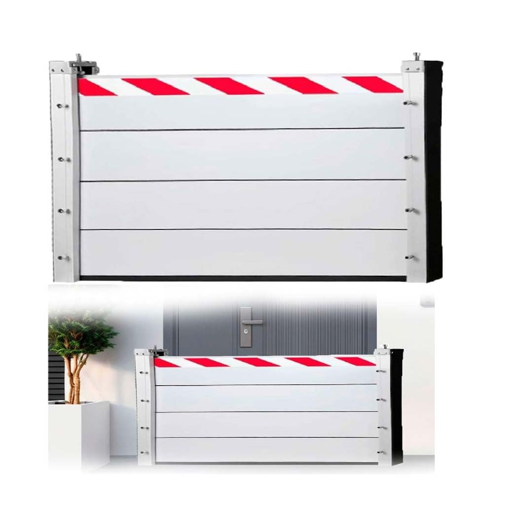 Barrière d'eau réutilisable en aluminium pour garage et sous-sol 138x20cm