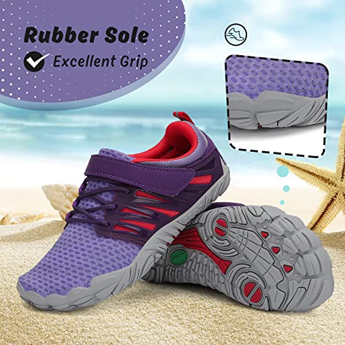 Saguaro Unisex-Child Water Shoes Kids Boys Girls Slip Resistant Barefoot Climbing Hiking Athletic Sneakers Hook And Loop #TOP5