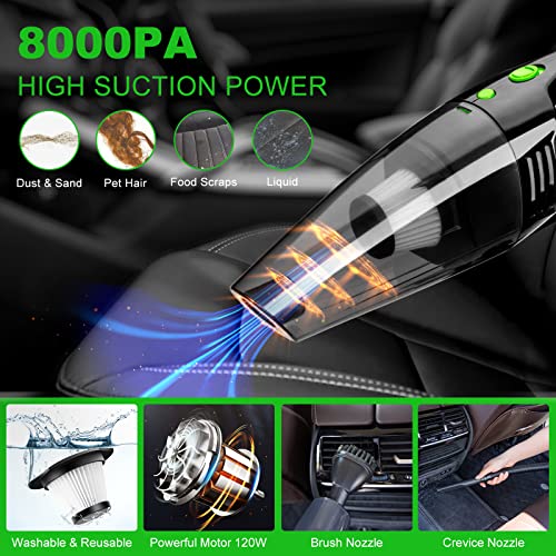 Fclusll 23Pcs Car Wash Cleaning Kit With Portable Vacuum Cleaner, 62" Long Handle Car Wash Mop, Car Wash Bucket, Car Detailing Brushes Set, Car Wash Mitt, Interior And Exterior Car Cleaning Kit #TOP1