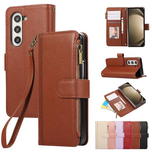 KW-LINK Galaxy Z Fold7 ケース 手帳型 小銭入れ ファスナー型 ギャラクシーZ フォールド7 ケース SC-56F SCG34 用 携帯カバー Z Fold7 ケースカバー コインポケット カード収納 ギャラクシーZ fold7 カバ