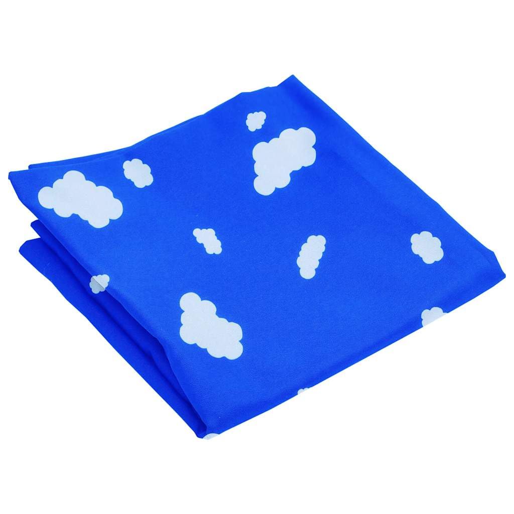 Schaukelsitz Set 2 Stück mit Klettersteinen Blau aus Polyethylen und Metall, für Spielturm Zubehör, Spielplatz, Klettergerüst, Schaukel und Rutsche im Garten draußen für Kinder