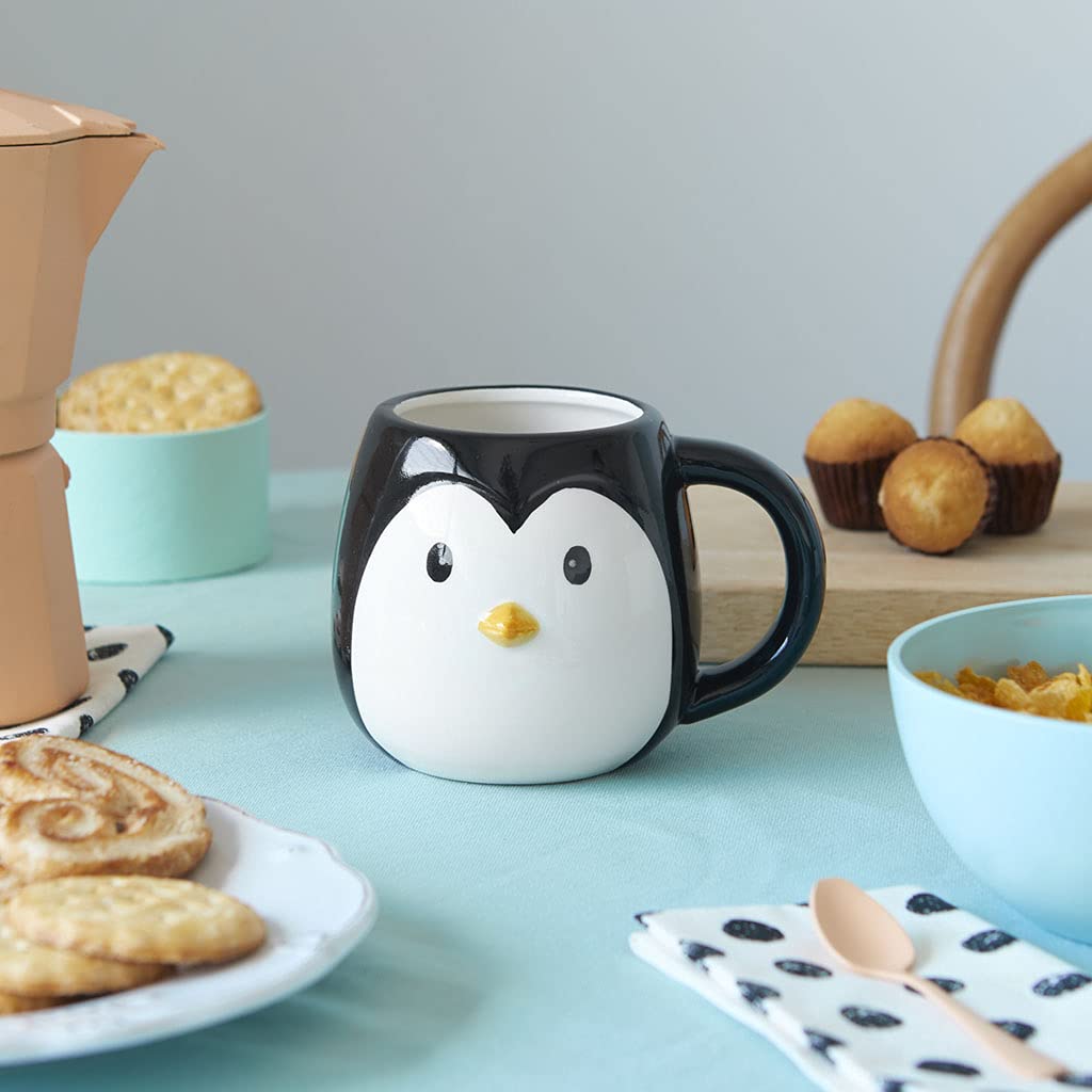 Image secondaire de Balvi Mug Pingo Pingouin en Forme de Coupe la tête capacité 400ml Lave-Vaisselle et Micro-Ondes Céram