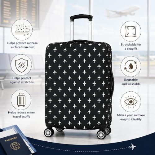 Image of Printed Luggage Cover for Traveling Bag & Suitcase - Trolley Protector
