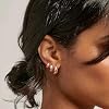 BESTEEL 3Pairs 14K Gold Plated Hoop Earrings Set for Women Chunky Earring Silver Plated Hypoallergenic Small Huggie Hoops Lightweight Tiny Thick Trendy Hoop Earrings Stacks for Multiple Piercing