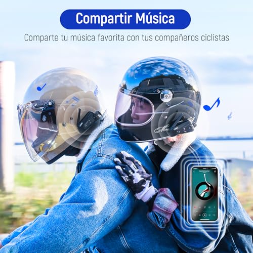 Intercomunicador Casco Moto con Audio Multitarea y Kit Manos Libres LEXIN 4