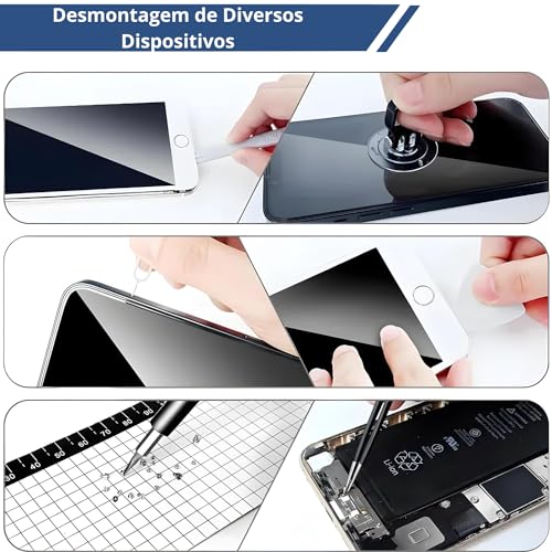 Kit de Ferramentas com 152 Peças de Chave de Fenda, Kit de Ponteiras Bits para Parafusadeira Magnéti