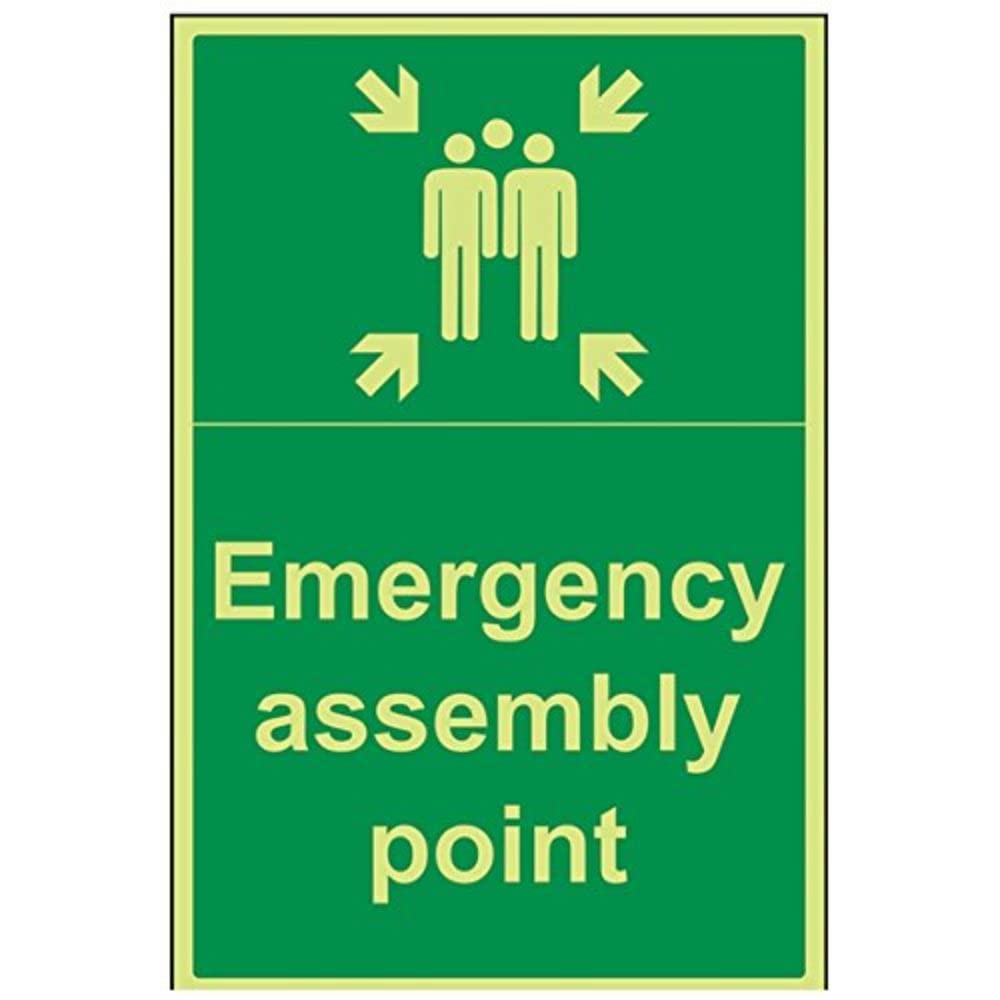 vsafety 17016bh-g fuego montaje punto Inglés, Punto de montaje de emergencia "," plástico, vertical, 400 mm x 600 mm, color verde