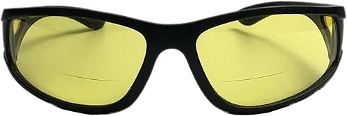 Miniatura 2 de Bifocal Sports Wrap Around - Lente amarilla de visión nocturna para conducción, 100% UVA UVB para hombres o mujeres