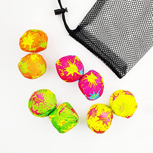 Wasserball,8 Stück Wasserbomben Wiederverwendbare,Wasserbomben Set Splash Bälle,Wasserbomben Bälle,Bälle ein Spiel für Wasserspaß,Splash Ball Wasser Ballon,Wiederverwendbare Wasser Ball