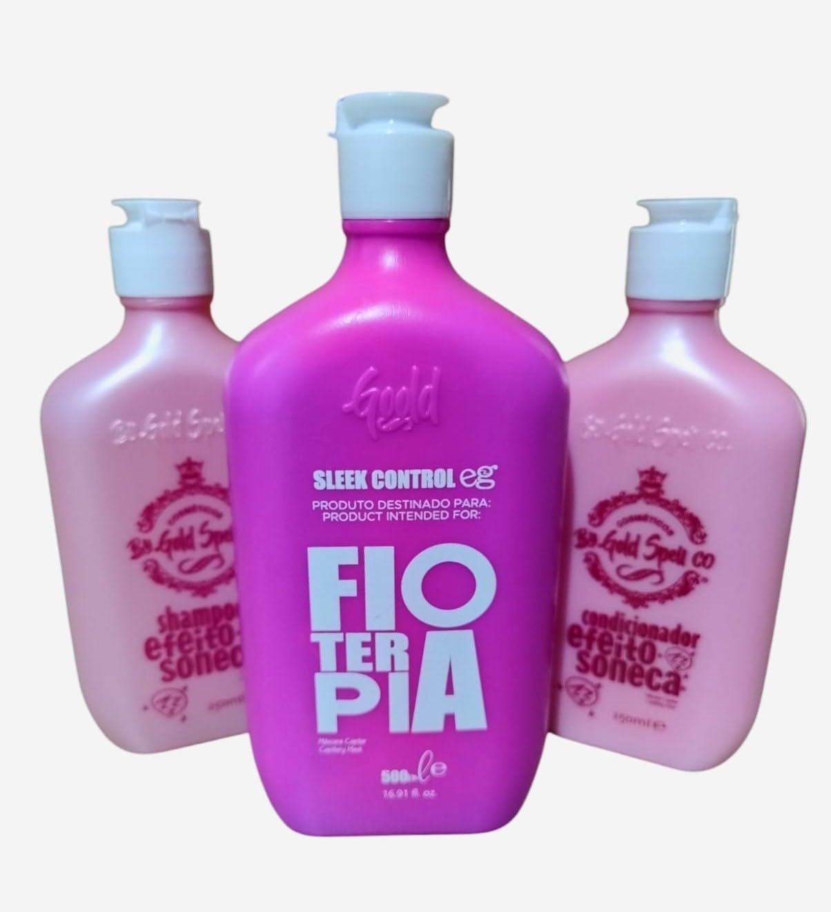 FioTerapia Everk Treatment 500ml & Shampoo and Conditioner Soneca (spleepy hair) by Gold Spell | Indicated for Hair Volume Control