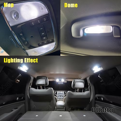 Kit Interior LED para Dodge Charger 16 piezas, Luz Blanca 6000K miniatura 4