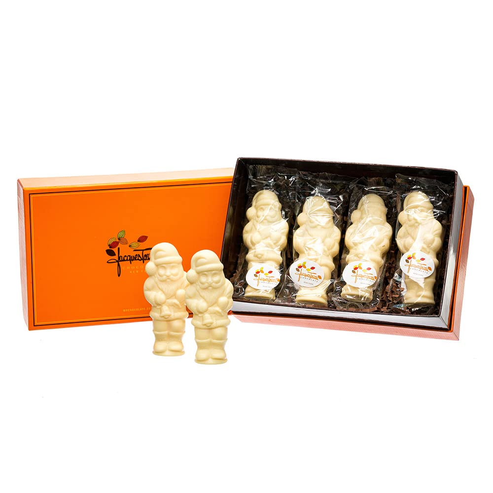 White Chocolate Tiny Santa Holiday Gift Box (6 per box