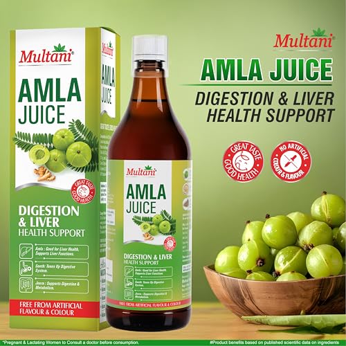Image of Multani Amla Juice 1L | For Immunity booster | Rich Source of Vitamin C & Antioxidants | Natural Ingredients Amla, Sonth, Jeera | No Artifical Colour & Flavours