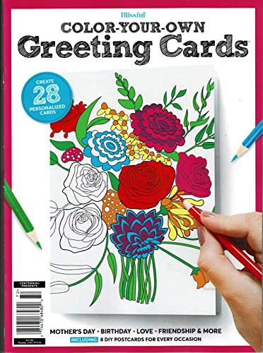 Blissful Color-Your-Own Greeting Cards 2022