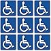 Esplanade 8,9 x 8,9 cm (lot de 9) handicap pour fauteuil roulant handicapés Signes fenêtre Porte Autocollant pare-chocs Autocollant Stickers
