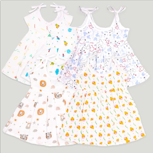 Image of Kidbea Extra Soft Mulmul Cotton Jhabla Cloth for New Born Baby Set