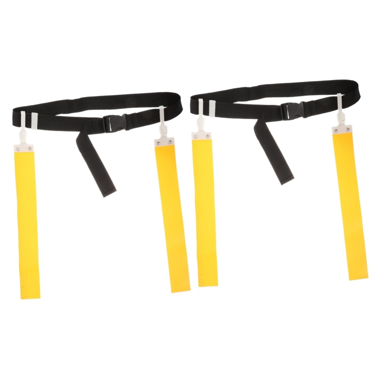 BESPORTBLE 2pcs Adjustable Football Belt Flag Rugby Waist Belt for Team Games Durable Polyester One Size Fits Most Bright Flags Easy to Identify Teams