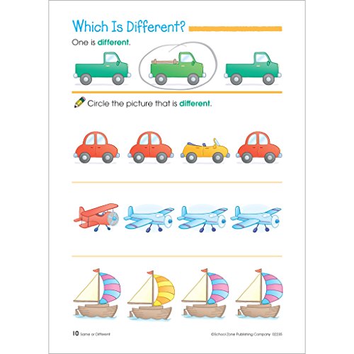image for School Zone Preschool Basics Workbook: Pre-K, Beginner Reading, Early 