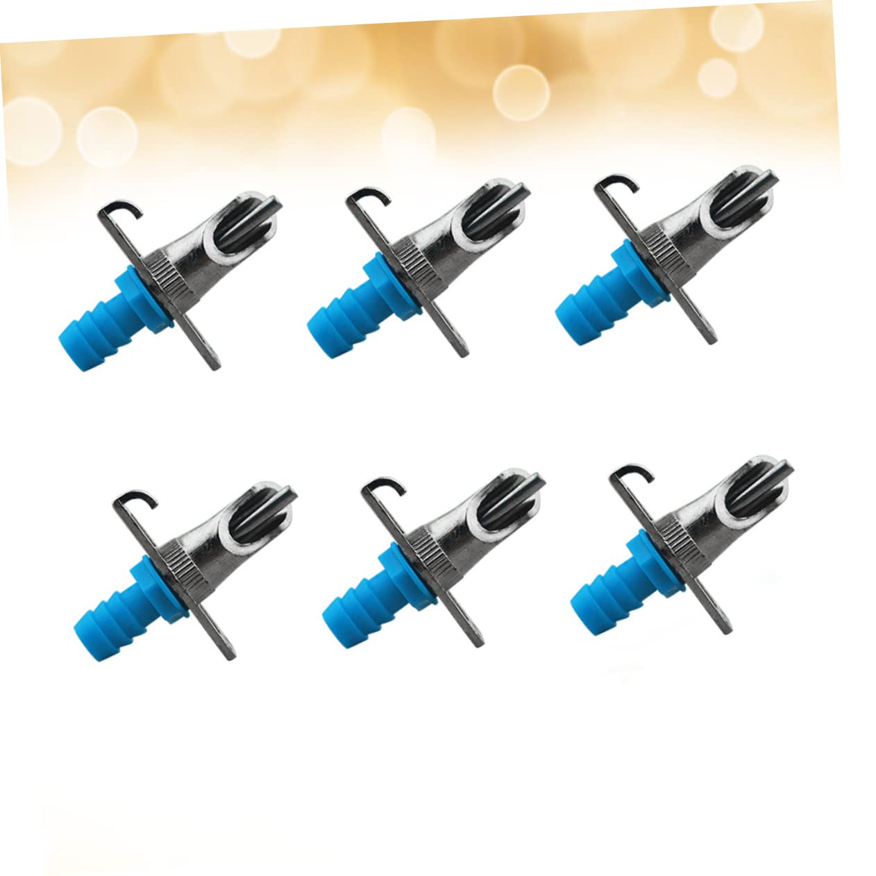 Happyyami 10pcs Set Double Spring Auto Water Fountain for Rabbits Easy Assembly Zinc Alloy Material Suits Various Cages Random Color