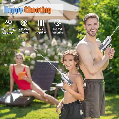 2 Stück Wasserpistolen für Kinder,Mini Wasserpistolen,Wasserpistole mit großer Reichweite,Premium Wasserpistolen Set,für Sport,Pools,Strände und Wasserschlachten im Freien