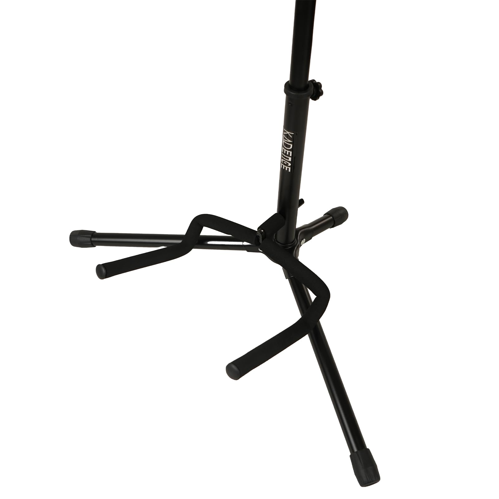 Kadence NK15C Home Series Foldable Guitar Stand | Tripod Base with Neck Support | Foam-Padded Protection | Lightweight & Portable Design | Suitable for Acoustic, Electric & Bass Guitars | Black 1