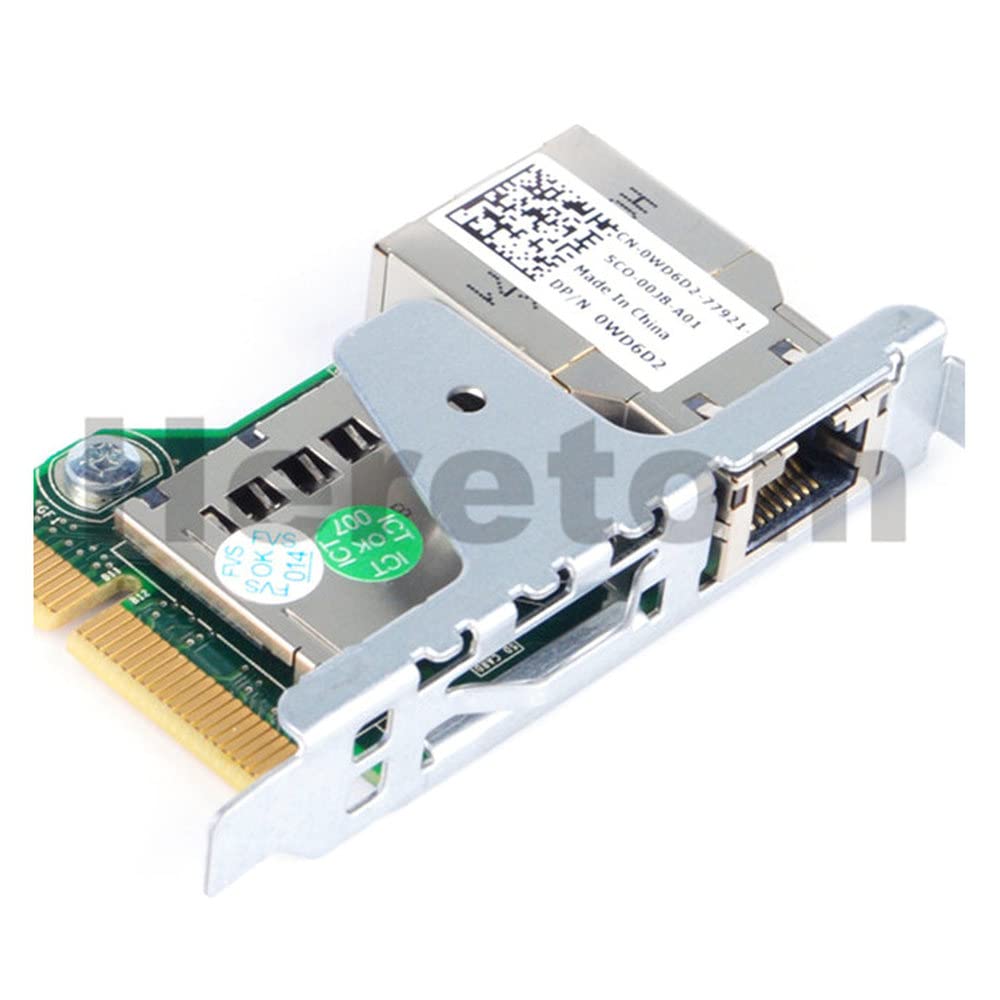 IndustrialField iDRAC7 Enterprise Remote Access Card 2827M WD6D2 81RK6 for PowerEdge R520 R320 with iDRAC 7 Enterprise License I