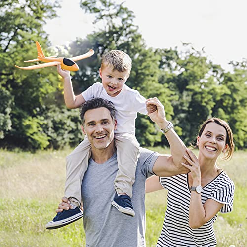 Gnalgnat 3 Pack Foam Airplane Launcher Toys, Boys Outside Outdoor Flying Toys Birthday Gift For Kids Age 3+ 4 5 6 7 8 9 10 11 12 Year Old Boys Glider Plane Party Supplies With 3 Set Of Stickers #TOP6