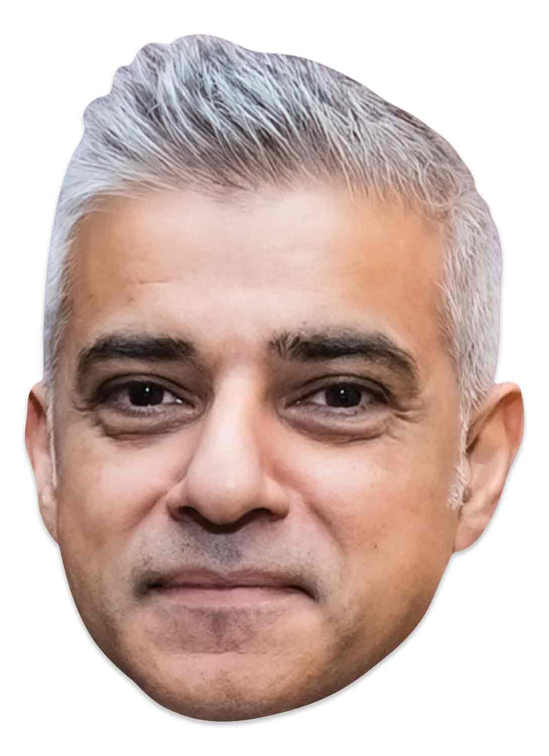 Star Cutouts SM412 Sadiq Khan Cardboard Face Mask – Political Costume Fancy Dress