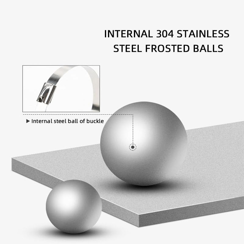 Fascetta stringicavo 30 pezzi Fascette stringicavo in acciaio inox Fascette stringicavo in metallo con rivestimento in metallo con chiusura a zip Fascetta stringicavo elettrica multifunzionale (C