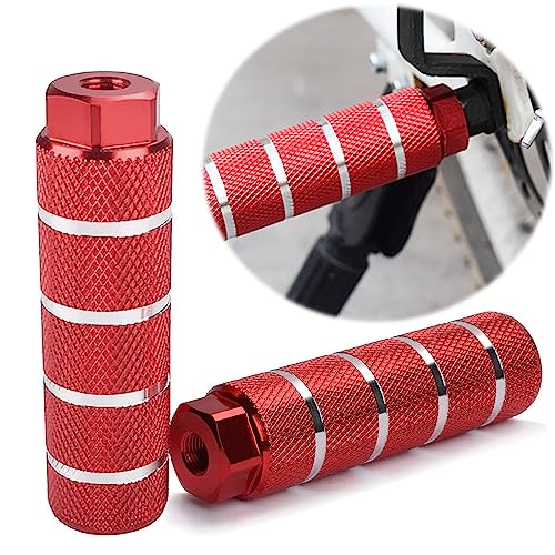 LightBeacon Fußpedal Pegs, 2 Stück Fahrrad Pegs, Fahrradstifte Aluminiumlegierung, Fahrrad Pedal Fuß Stunt Pegs, rutschfeste Fahrrad Peg, Aluminiumlegierung Bike Foot Pegs Adult BMX Zubehör