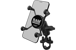 RAM Mount X-Grip Cell Phone Holder with Short arm and Handlebar U-Bolt Base