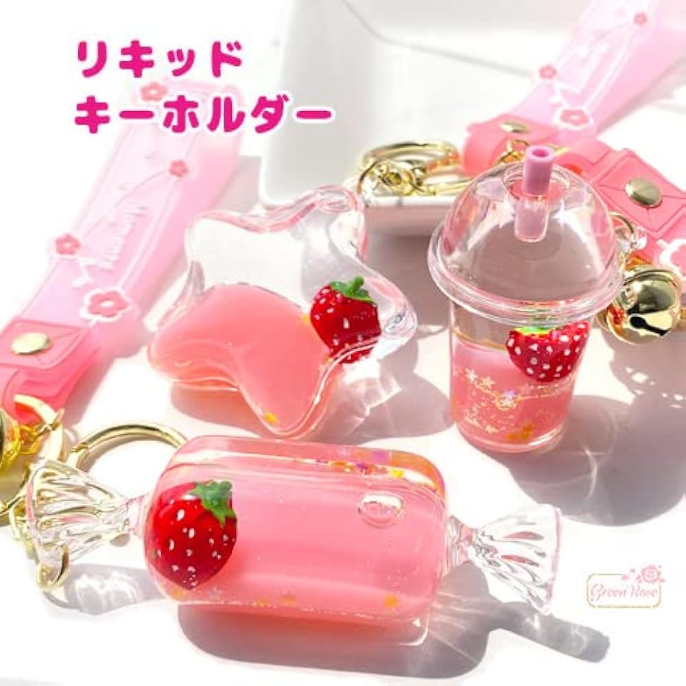 Qpot　☆いちごサンタネックレス☆ツリーキーホルダー Qpot ☆いちごサンタネックレス☆ツリーキーホルダー