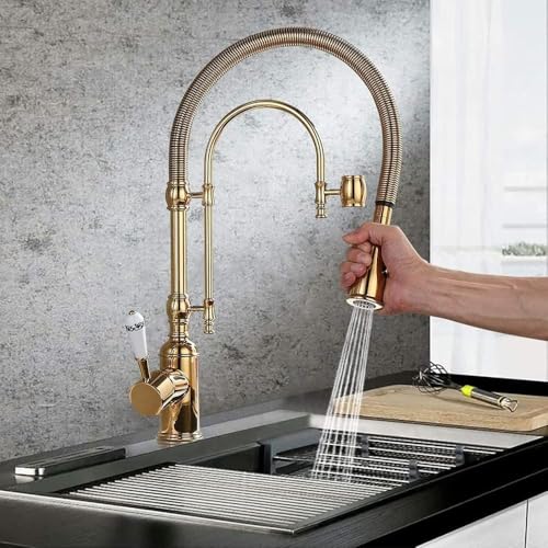 Grifo de cocina extraíble para lavar cómodamente recipientes grandes 5