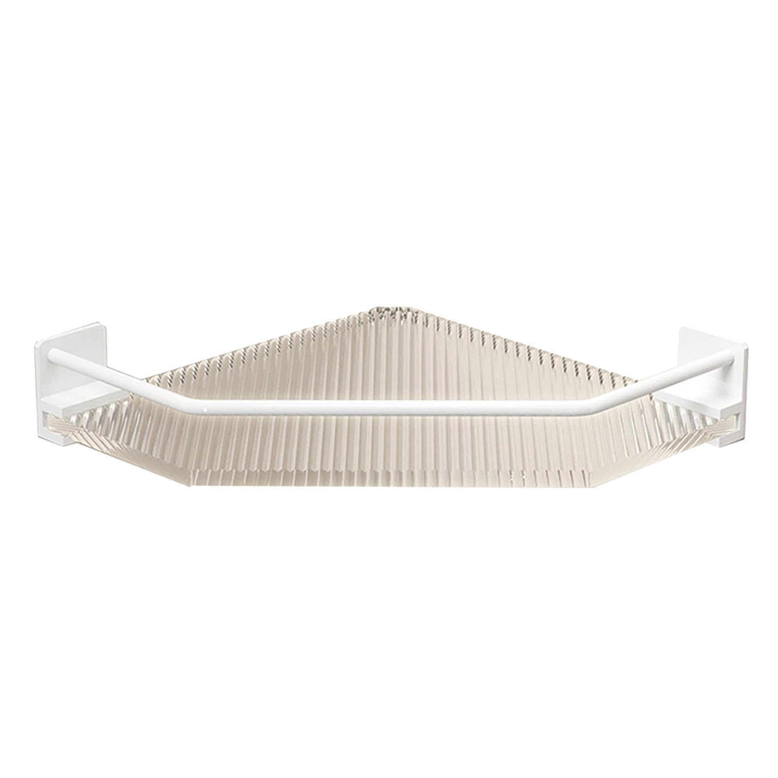 XHTLLO Acrylic Corner Shower Caddy Large Capacity Bathroom Shower Organizer No Drilling Needed Suitable for Bathroom Dorm and