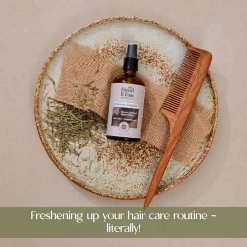 Image of Blend It Raw Apothecary Rosemary Hydrosol | Steam Distilled Rosemary Water for Hair Care | Pack of 2 | 100ml each