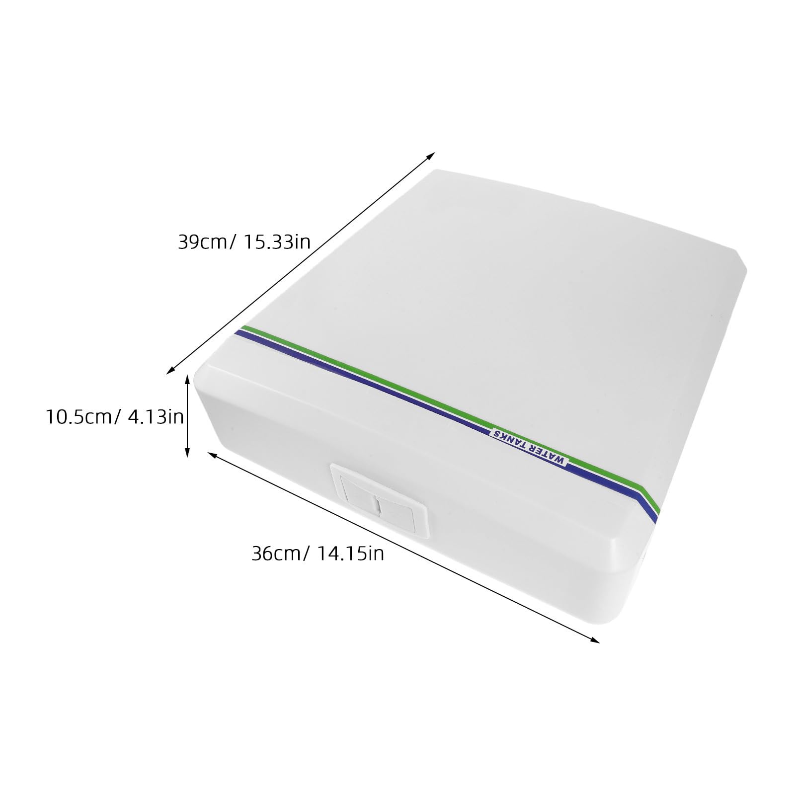 iplusmile Tanque de Descarga para Inodoro de Pared para Baño Común y Sanitario de Cuclillas, Color Blanco, Plástico Resistente Función de Doble Descarga Ajustable