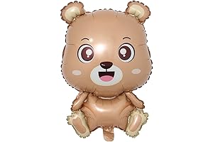 Large Sized Cartoon Cute Bear Brown Teddy Bear Animal Aluminum Foil Balloon...