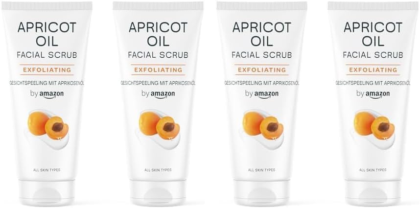 by Amazon Gommage pour le visage à l’abricot 4×100 ml
